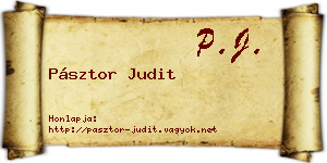Pásztor Judit névjegykártya