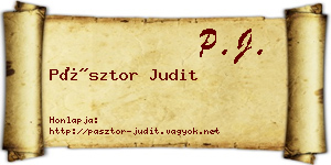 Pásztor Judit névjegykártya